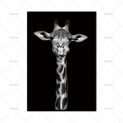 Animal Canvas Wall Art - 20cmx30cm / Giraffe