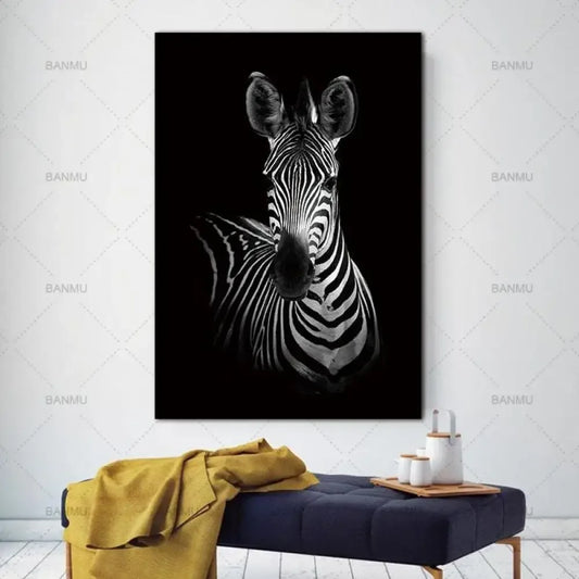 Animal Canvas Wall Art - 20cmx30cm / Giraffe