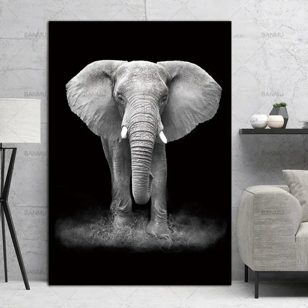 Animal Canvas Wall Art - 20cmx30cm / Giraffe