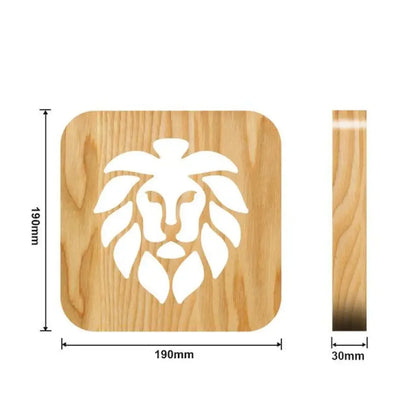 Animal Paw Print Night Light - Lion