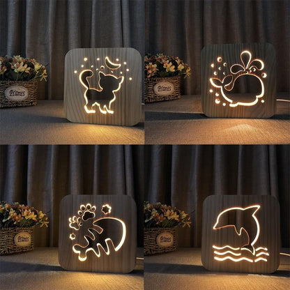 Animal Paw Print Night Light