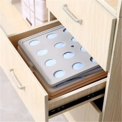 Anti-Wrinkle Folding Clothes Board Wardrobe Storage Organizer - BEIGE / 1 Pc