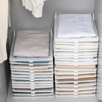 Anti-Wrinkle Folding Clothes Board Wardrobe Storage Organizer
