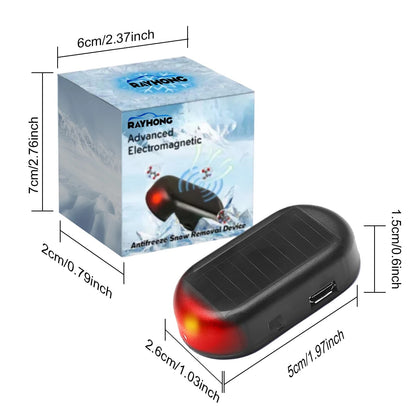  advanced electromagnetic antifreeze snow removal device with dimensions displayed
