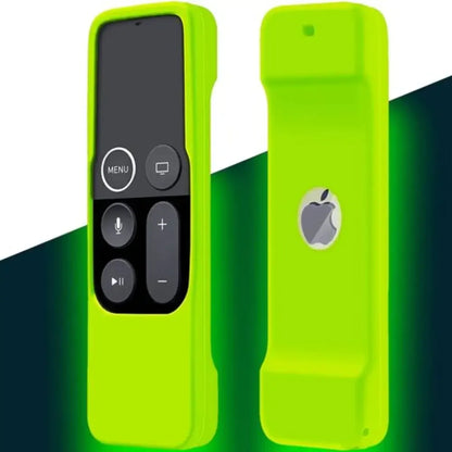 Apple TV 4K/ 4th Gen Remote Light Weight Anti-Slip Shock Proof Silicone Cover - Green Glow