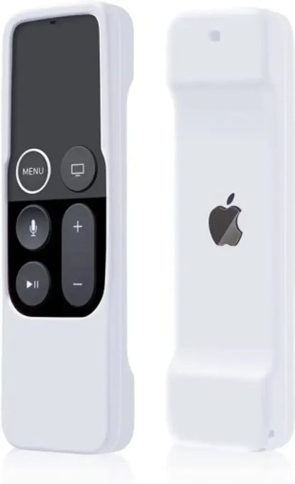 Apple TV 4K/ 4th Gen Remote Light Weight Anti-Slip Shock Proof Silicone Cover - White