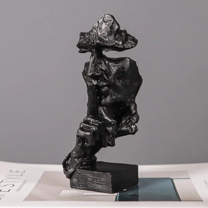 ARTLOVIN Vintage Thinker Figurine Abstract Face Art Sculpture