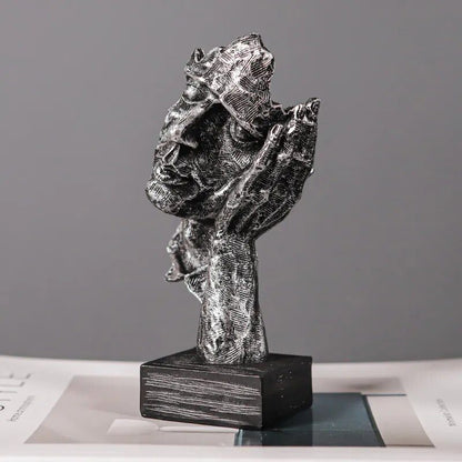 ARTLOVIN Vintage Thinker Figurine Abstract Face Art Sculpture