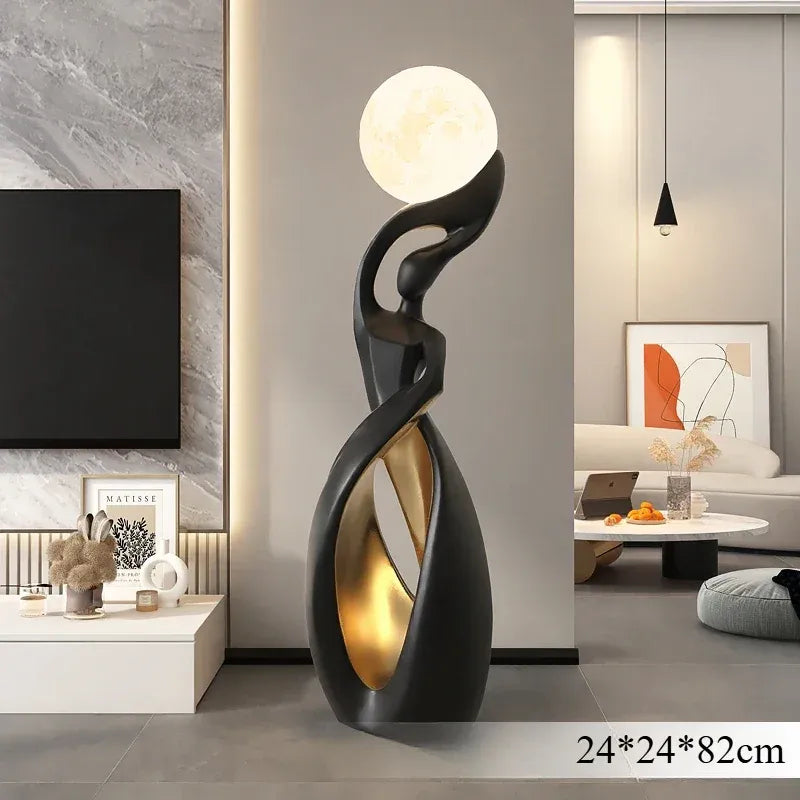 Aura Forme Abstract Lady Sculpture Lamp