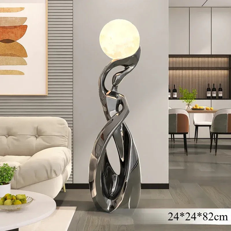 Aura Forme Abstract Lady Sculpture Lamp
