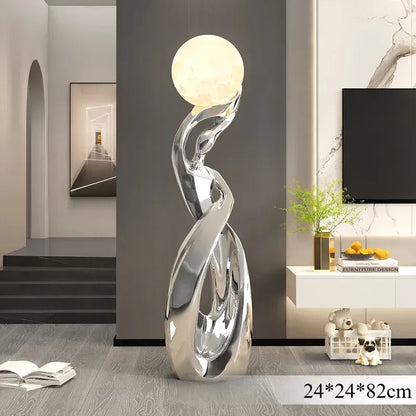 Aura Forme Abstract Lady Sculpture Lamp
