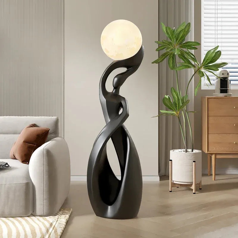 Aura Forme Abstract Lady Sculpture Lamp
