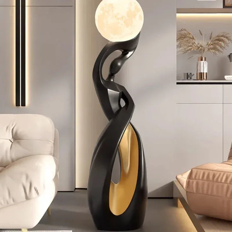 Aura Forme Abstract Lady Sculpture Lamp