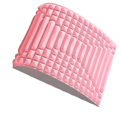 Back Stretcher Pillow Neck Lumbar Support Massager - Pink
