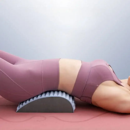 Back Stretcher Pillow Neck Lumbar Support Massager - Pink