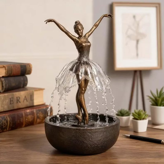 🔥Limited Time Deal - Ballet Dancer Tabletop Water Fountain