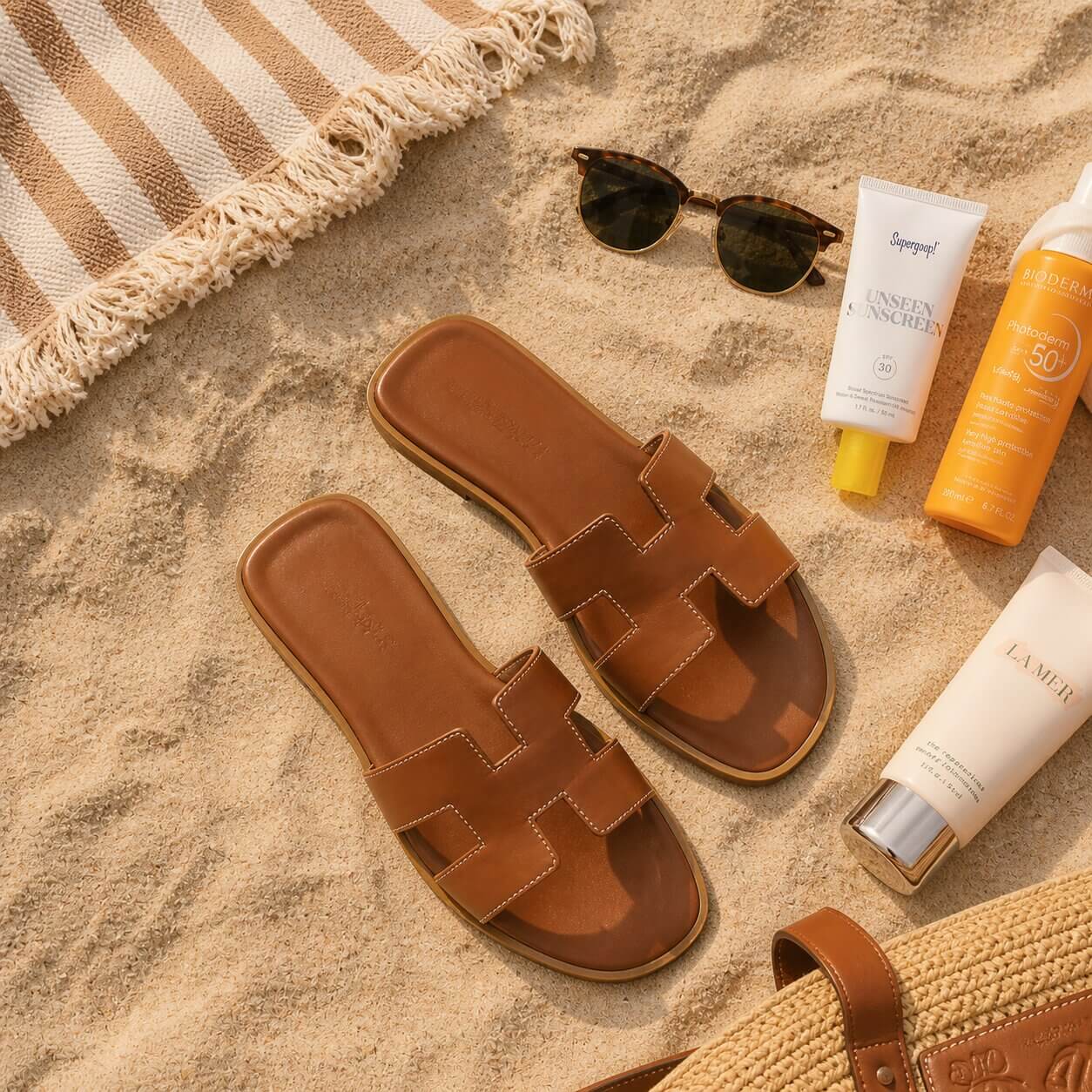 Lunavera Comfort Leather Mules - detail