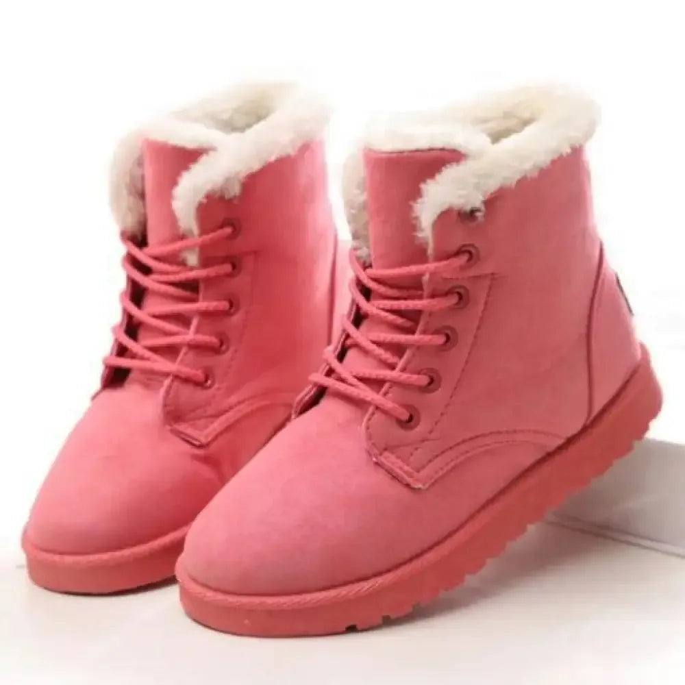 Best Women's Snow Boots Winter Warm Shoes - Pink / 4.5