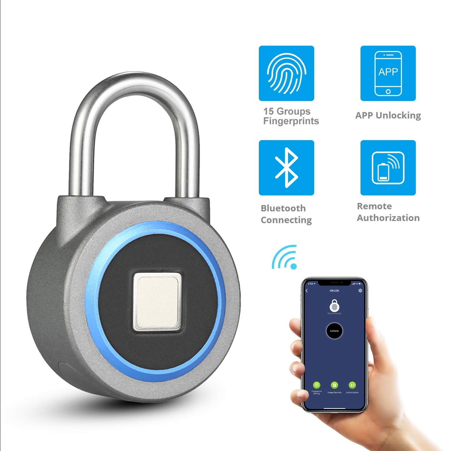 Biometric Fingerprint Thumb Print Padlock