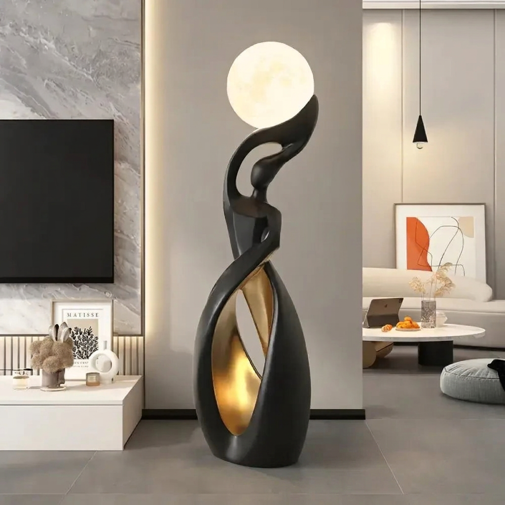 Aura Forme Abstract Lady Sculpture Lamp