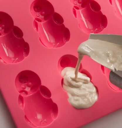 Blanket Piggies Silicone Mold - Red