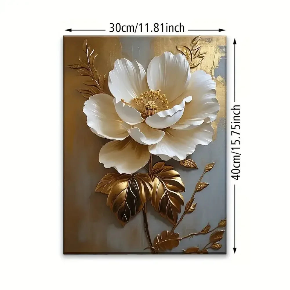 Bloom Elegance Floral Canvas Art - 