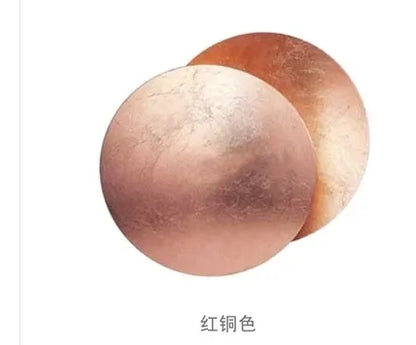  bronze-colored wall sconces. on a white background with text '红铜色' below them.