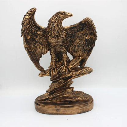Bronze Resin Eagle Collectible Decorative Eagle Statue