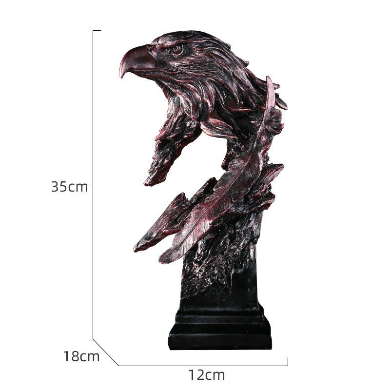 Bronze Resin Eagle Collectible Decorative Eagle Statue