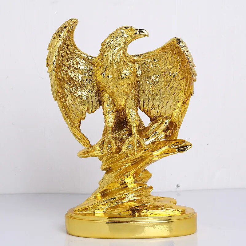 Bronze Resin Eagle Collectible Decorative Eagle Statue