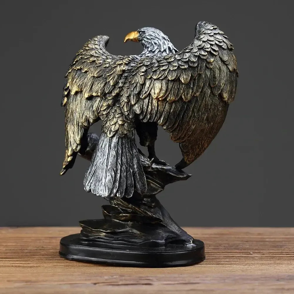 Bronze Resin Eagle Collectible Decorative Eagle Statue - Eagle
