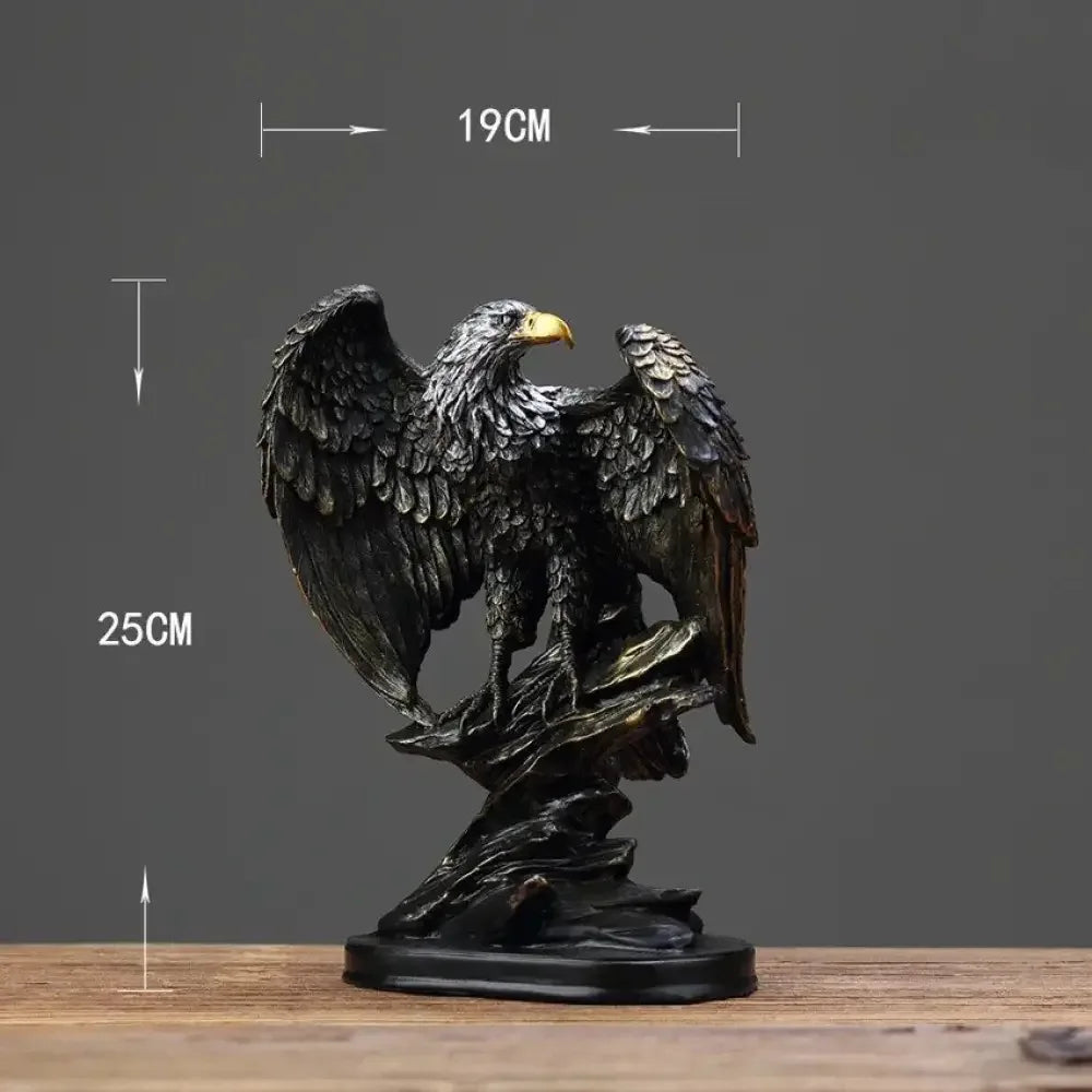Bronze Resin Eagle Collectible Decorative Eagle Statue - Eagle