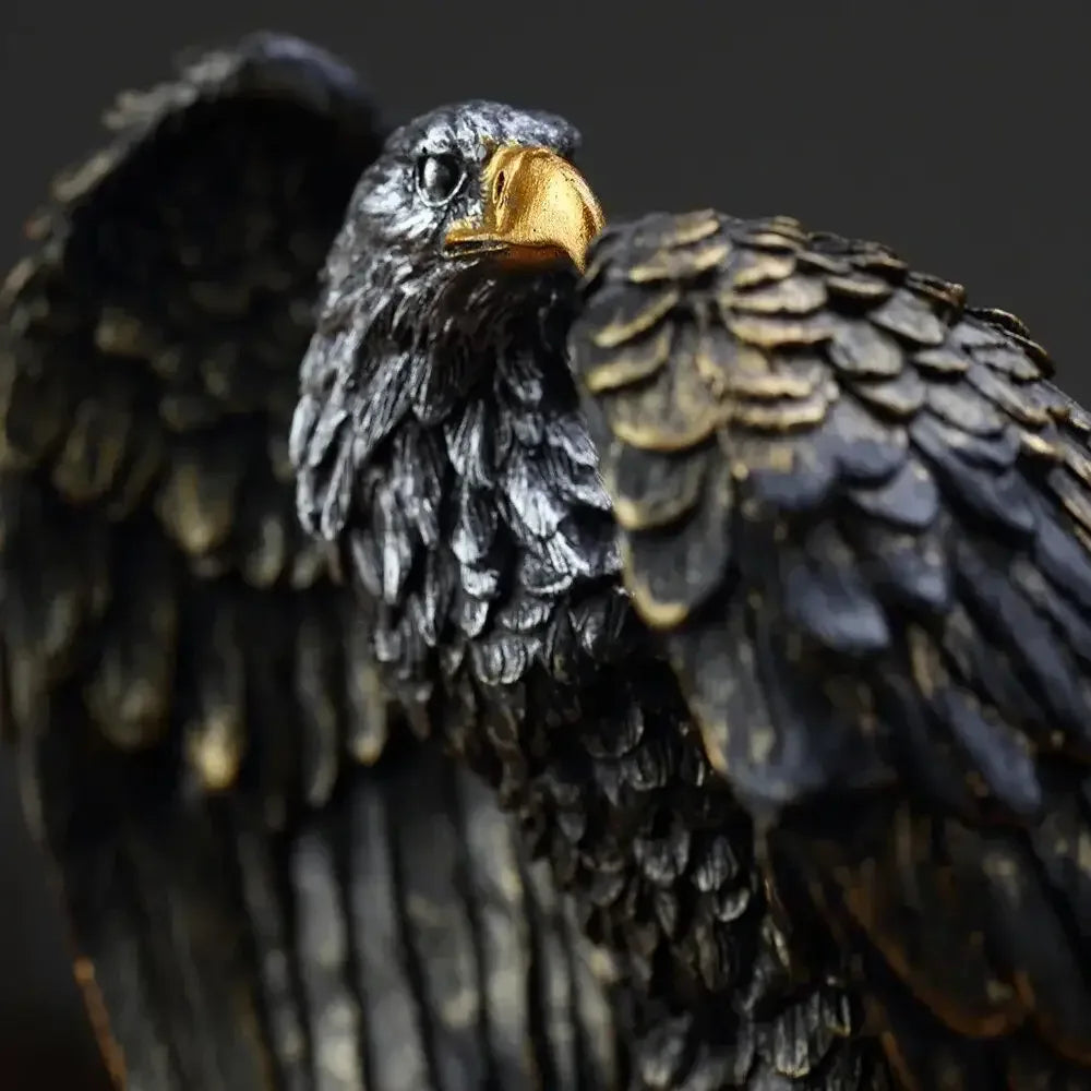 Bronze Resin Eagle Collectible Decorative Eagle Statue - Eagle