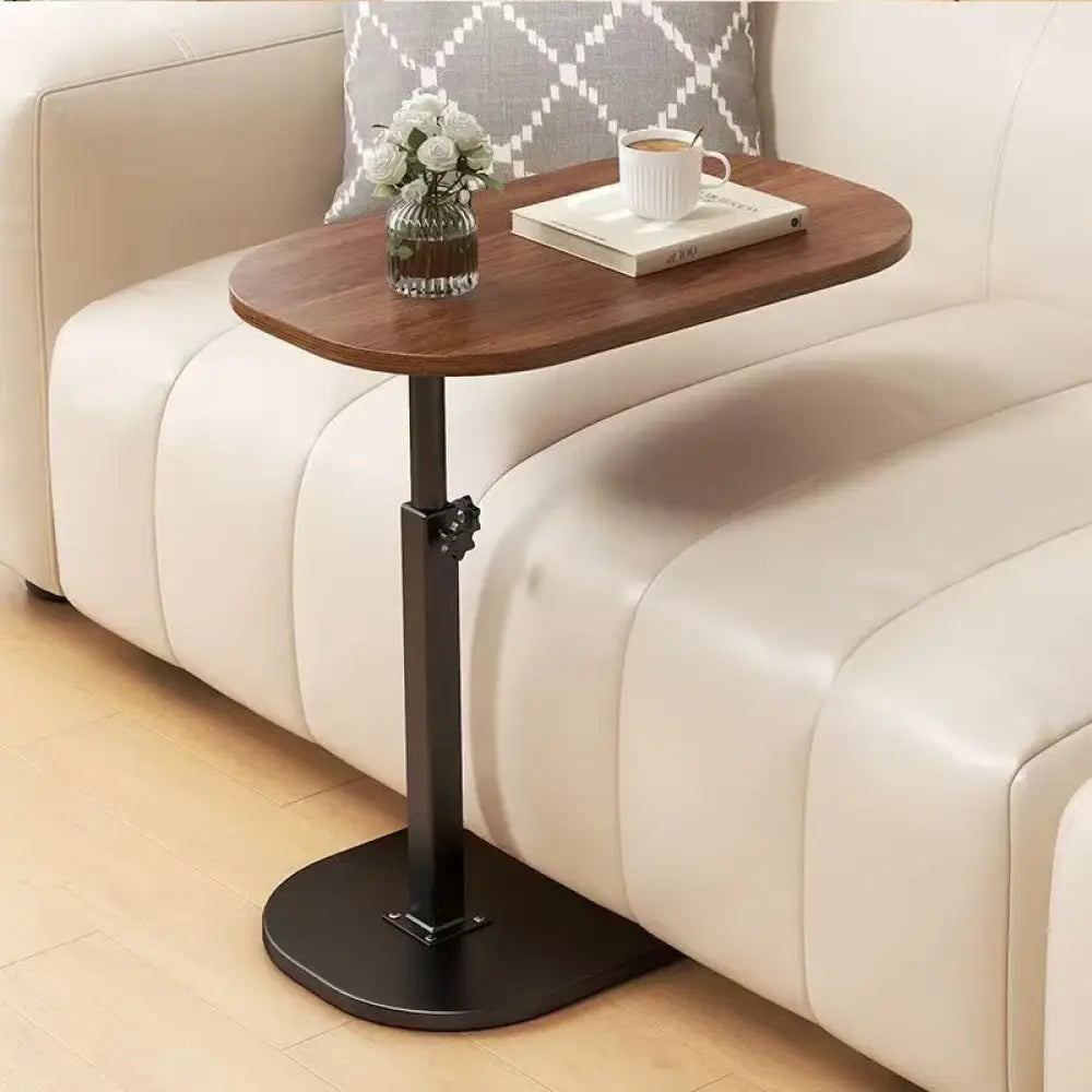C-Shape Liftable & Reversible Side Table Modern Laptop Desk, Coffee Table, & Nightstand