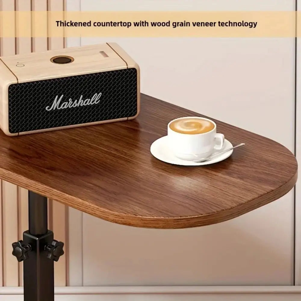 C-Shape Liftable & Reversible Side Table Modern Laptop Desk, Coffee Table, & Nightstand