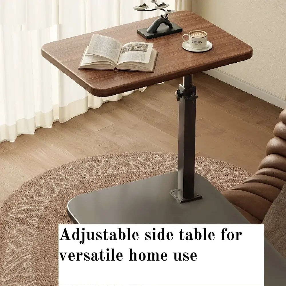 C-Shape Liftable & Reversible Side Table Modern Laptop Desk, Coffee Table, & Nightstand
