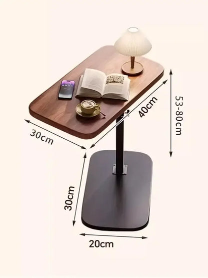 C-Shape Liftable & Reversible Side Table Modern Laptop Desk, Coffee Table, & Nightstand - 