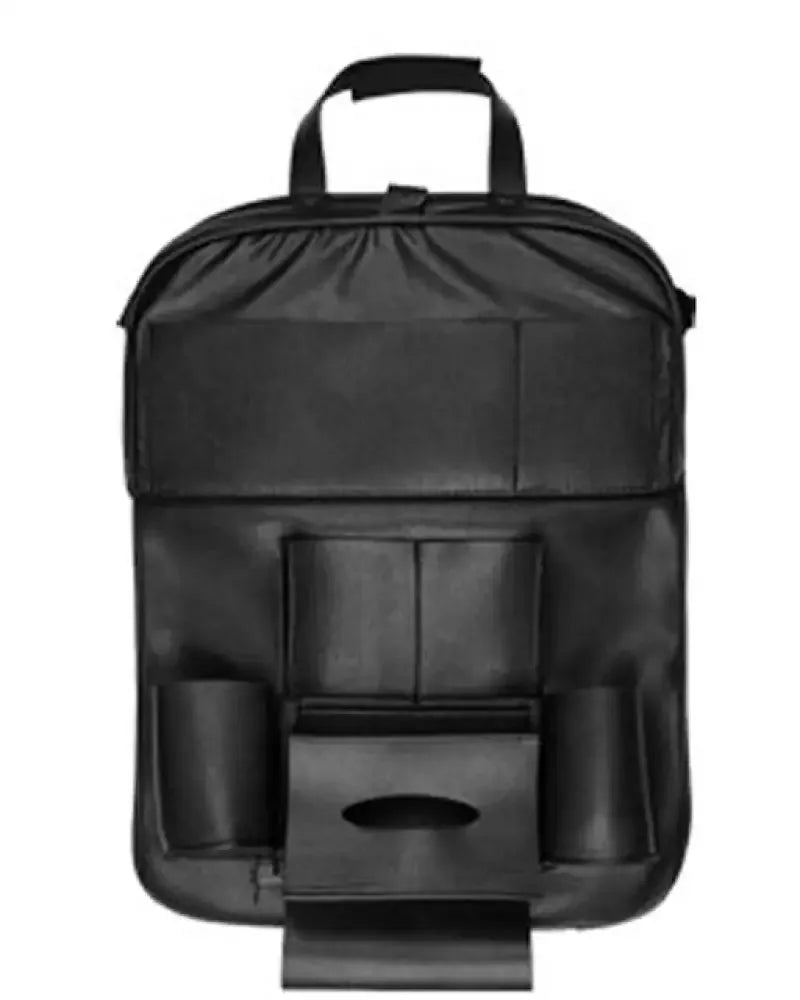 Car Organizing Seat Saver Backrest Storage Bag - Black
