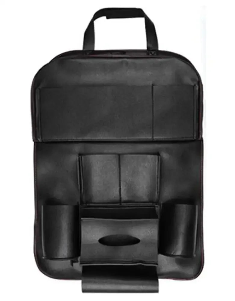 Car Organizing Seat Saver Backrest Storage Bag - Brown