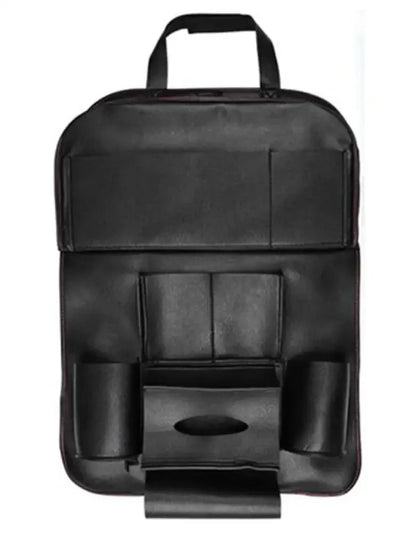 Car Organizing Seat Saver Backrest Storage Bag - Brown