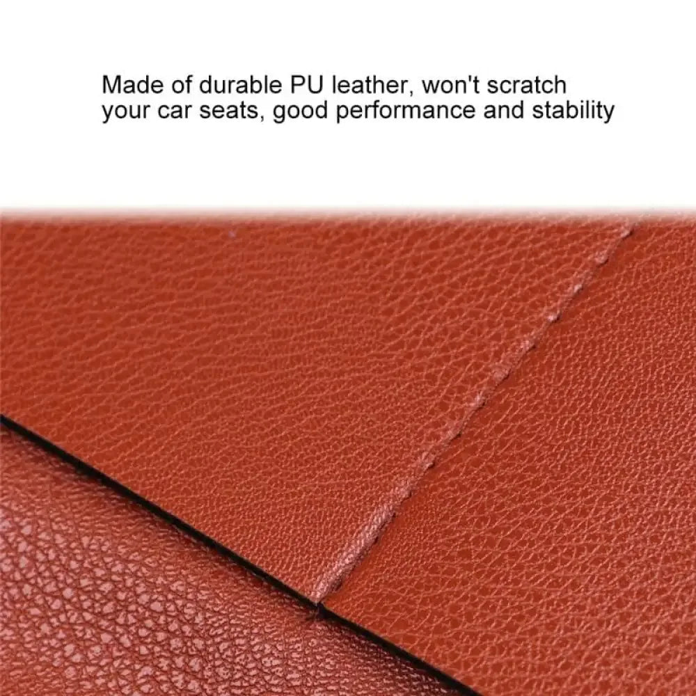 Car Organizing Seat Saver Backrest Storage Bag - Brown