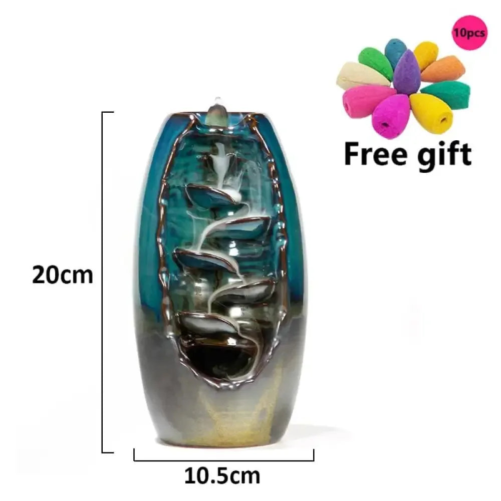 Ceramic Cone Incense Burner - J31 with 10cones