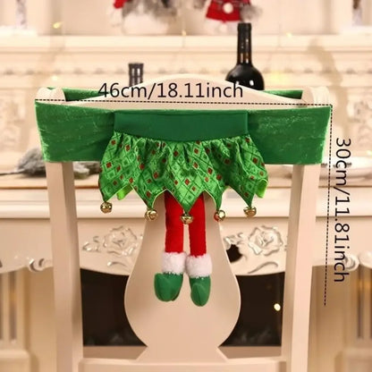 Christmas Chair Covers - elf belt