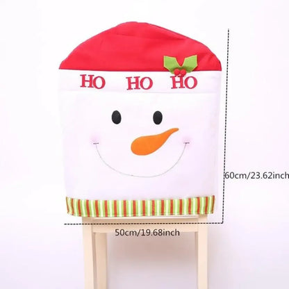 Christmas Chair Covers - ho ho snowman