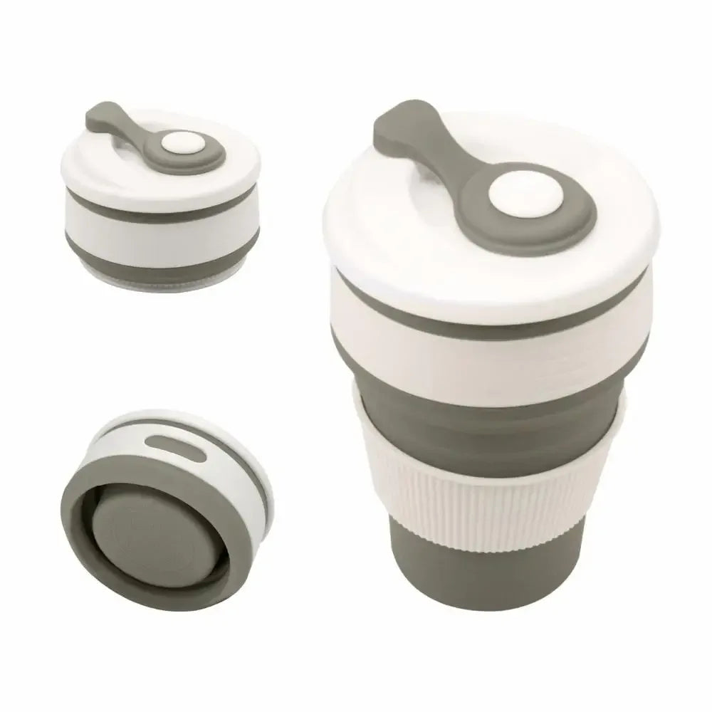 Collapsible Coffee Mug - Grey