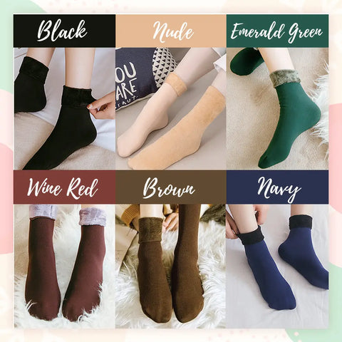 Winter cozy thermal fleece socks – all 6 color options