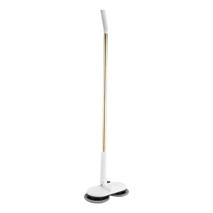 Cordless Electric Spin Mop | Rechargeable Lithium Battery, Adjustable Height & 4 Microfiber Pads - 