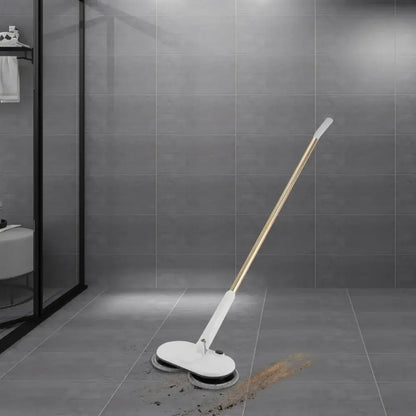 Cordless Electric Spin Mop | Rechargeable Lithium Battery, Adjustable Height & 4 Microfiber Pads - 