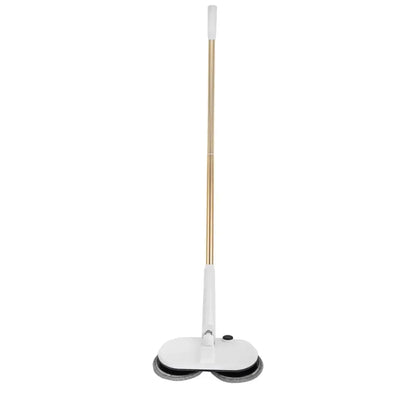 Cordless Electric Spin Mop | Rechargeable Lithium Battery, Adjustable Height & 4 Microfiber Pads - 