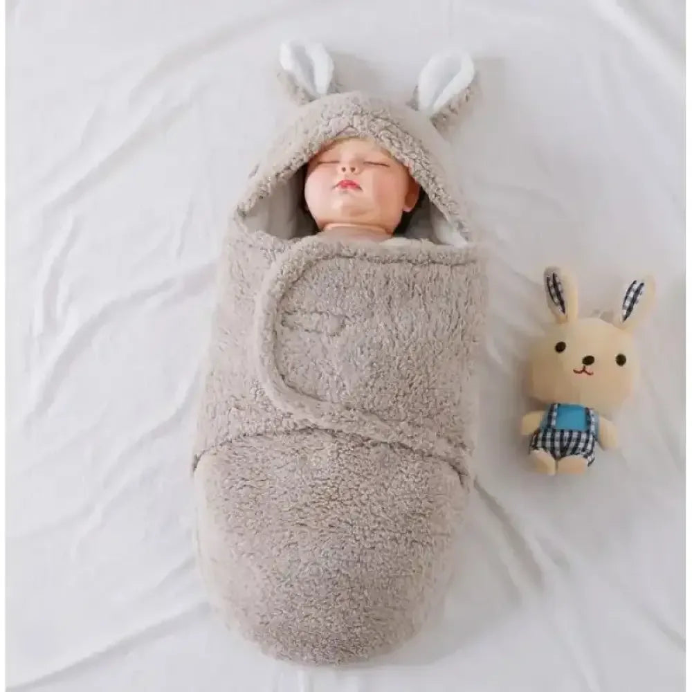 Cozy Cashmere Swaddle Blanket for Baby - Blue / 3M(62CM)